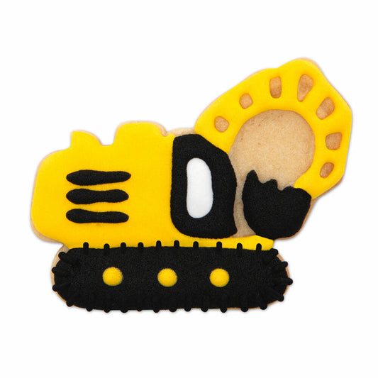 Städter Präge-Ausstecher mit Auswerfer Bagger, Ausstechform, Plätzchenform, Keks, Plätzchen, Kunststoff, 7.5 cm, 171992