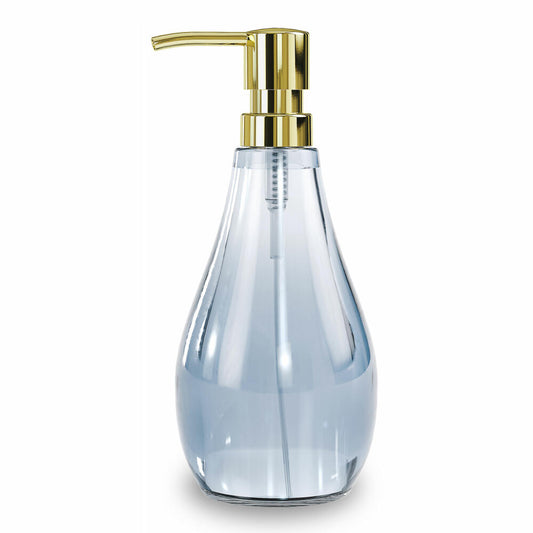Umbra Seifenspender Droplet, Flüssigseifen-Spender, Spülmittel-Spender, Acryl, Denim Blau, 280 ml, 020163-1191