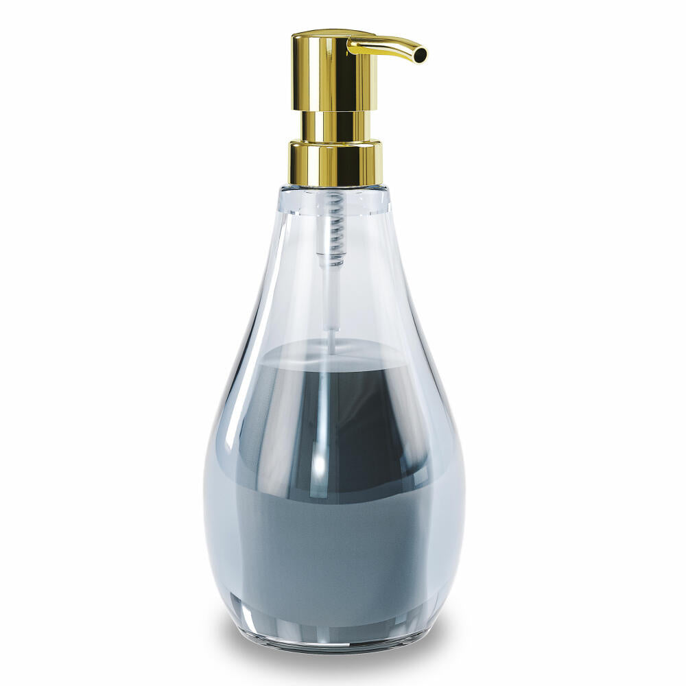Umbra Seifenspender Droplet, Flüssigseifen-Spender, Spülmittel-Spender, Acryl, Denim Blau, 280 ml, 020163-1191