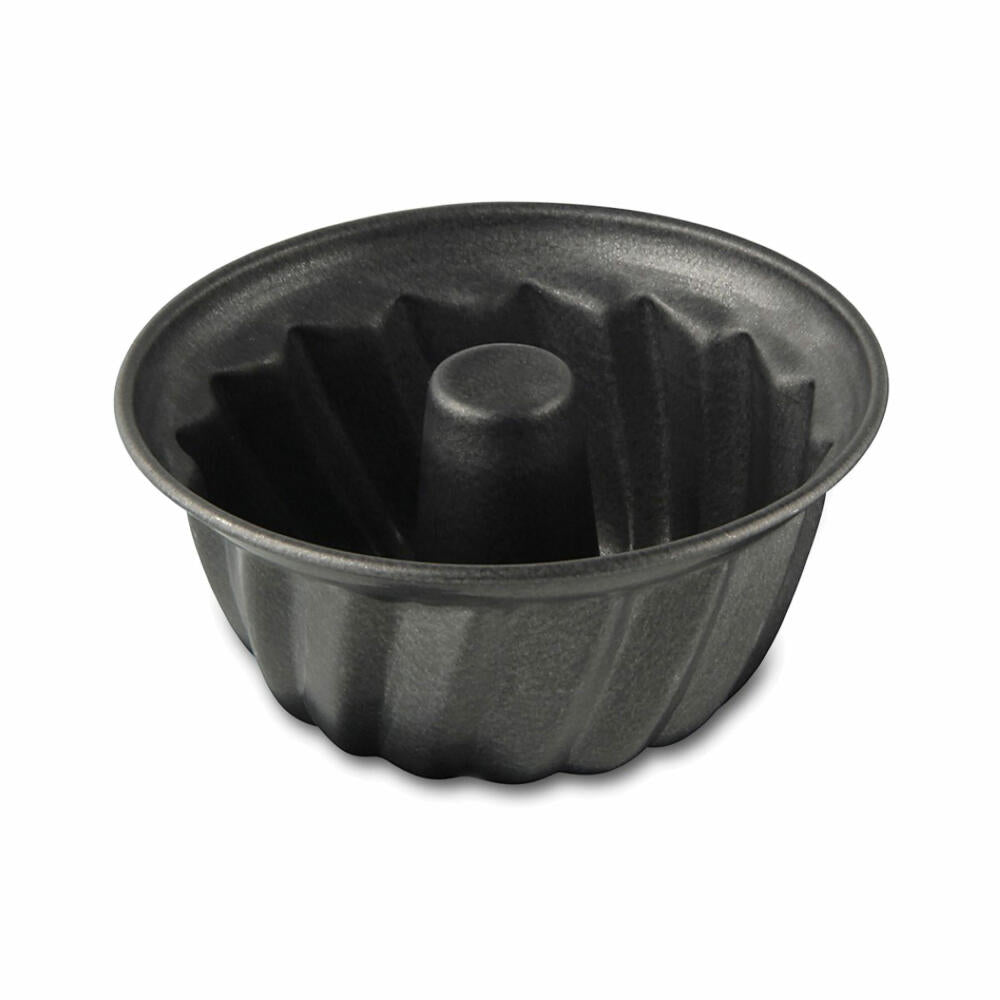 Dr. Oetker Back-Freude Classic Bundt cake pan, Bundt cake pan, baking pan, cake pan, sheet steel non-stick coated, black, 10 cm, 2588
