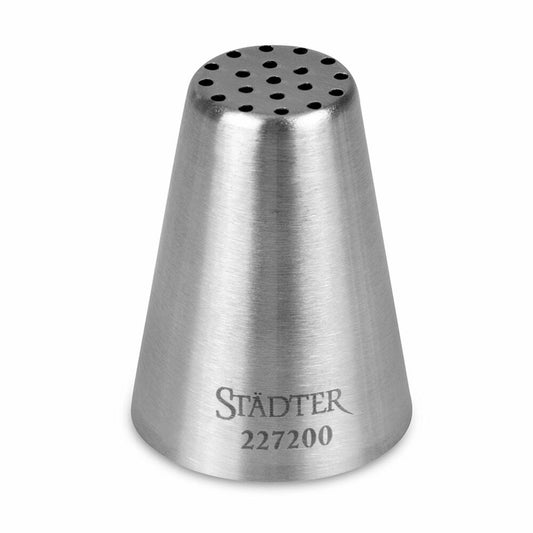 Städter Fine Line grass nozzle, piping nozzle, decorating nozzle, baking accessory, stainless steel, 19 x 1.5 mm, 227200