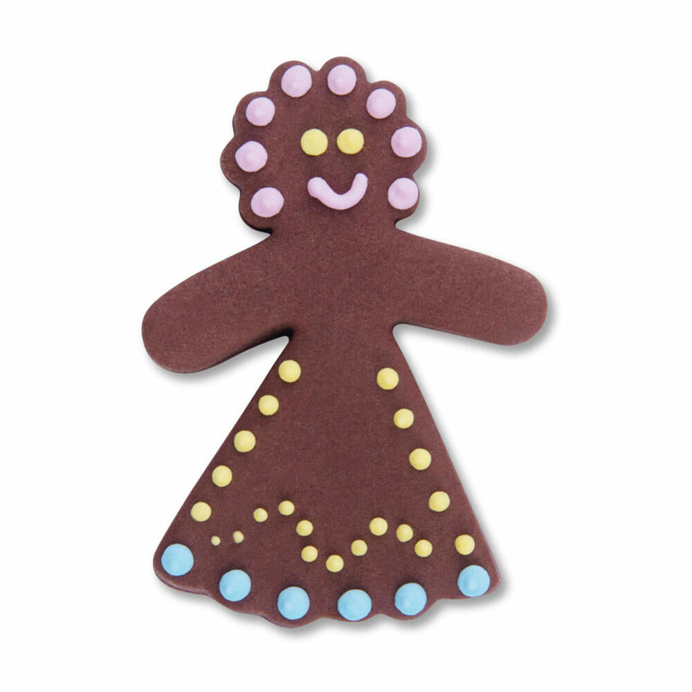 Städter Ausstecher Lebkuchenfrau, Ausstechform, Plätzchenform, Keks, Plätzchen, Edelstahl, 9 cm, 041080