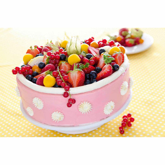 Städter cake ring dandelion, adjustable, baking ring, baking frame, baking pan, baking rim, stainless steel, Ø 18 - 30 cm / H 7 cm, 490031