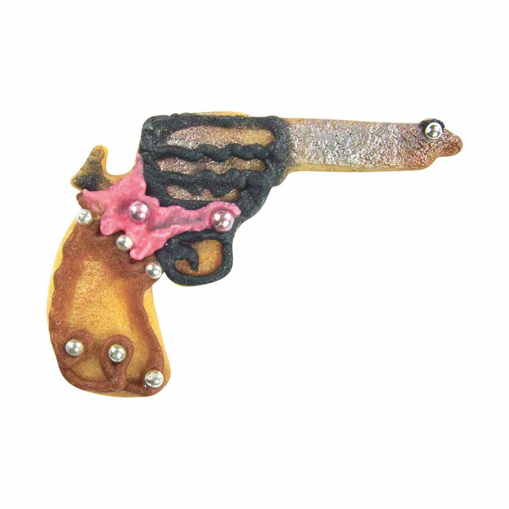 Städter Ausstecher Colt / Revolver, Ausstechform, Plätzchenform, Keks, Plätzchen, Edelstahl, 8.5 cm, 197015