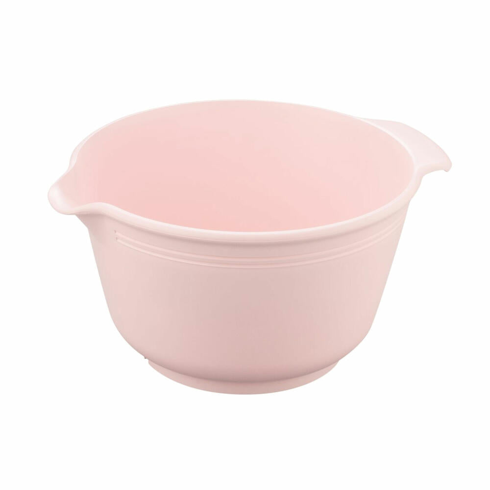 Dr. Oetker Retro Rührschüssel, Rühr Schüssel, Servierschale, Servierschüssel, Kunststoff SAN, Rosa, 3 L, 4642