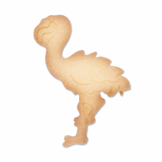 Städter embossed cookie cutter flamingo, cookie cutter, cookie mold, biscuit, biscuits, stainless steel, 7 cm, 161160