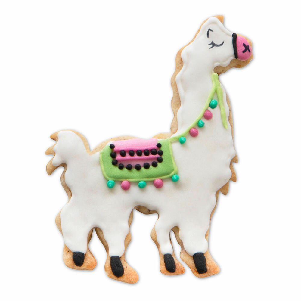 Städter embossed cookie cutter llama, cookie cutter, cookie mold, biscuit, cookies, stainless steel, 8 cm, 217072