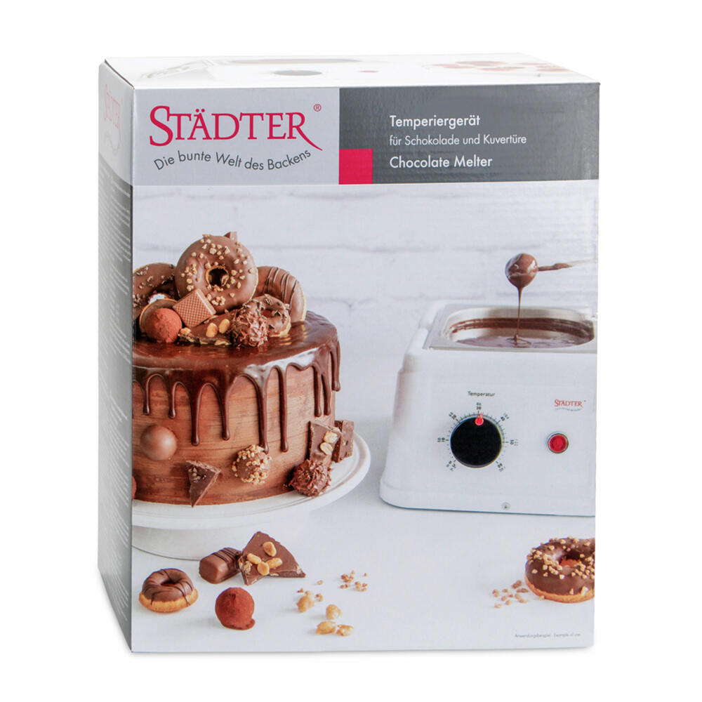 Städter Temperiergerät, Schokolade Schmelzen, Wasserbad, Schmelztopf, Schmelzgerät, 330078