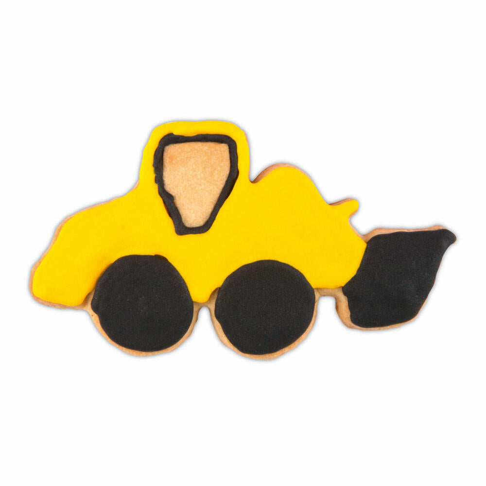 Städter Präge-Ausstecher Bagger / Radlader, Ausstechform, Plätzchenform, Keks, Plätzchen, Edelstahl, 10 cm, 199590