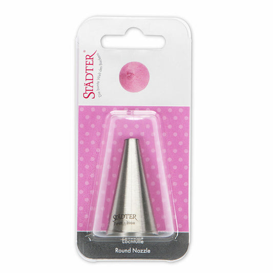 Städter Fine Line Large Nozzle, Piping Nozzle, Decorating Nozzle, Baking Accessory, Stainless Steel, 7 mm, 226074