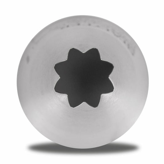 Städter Fine Line star nozzle large, piping nozzle, decorating nozzle, baking accessories, stainless steel, 10 mm, 225107
