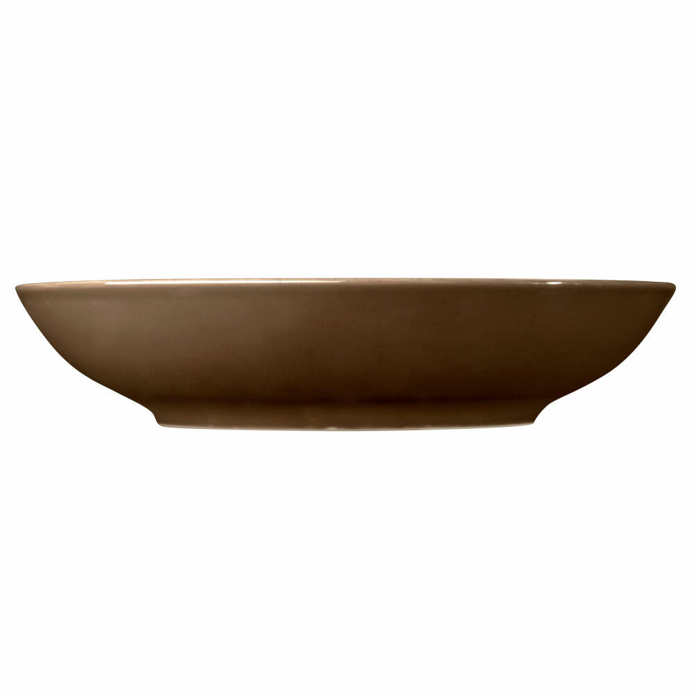 Seltmann Weiden Terra Coupteller Deep, Pasta Plate, Plate, Porcelain, Earth Brown, Ø 26 cm, 001.766886