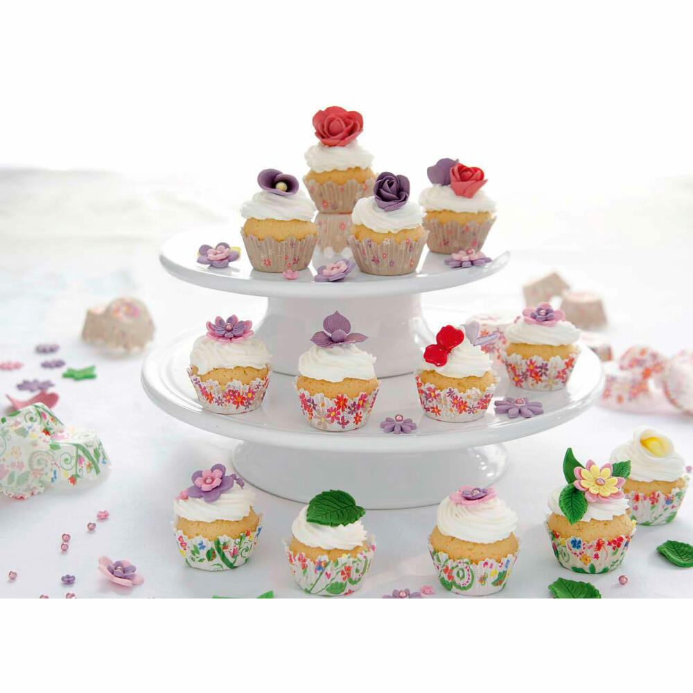 Städter Paper Baking Cups Colorful Flowers Mini, 100 Pieces, Paper Cups, Baking Pan, Muffin Cups, Paper, 335813