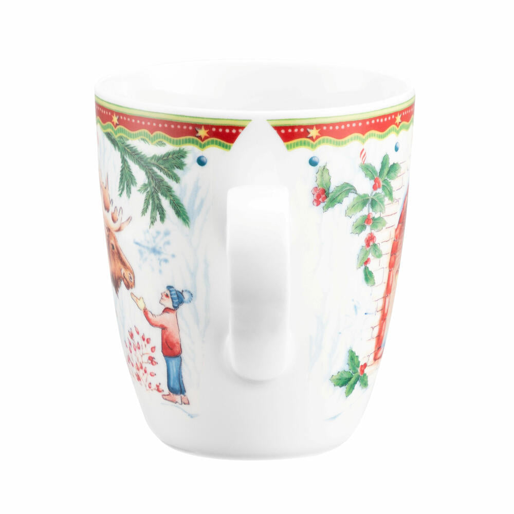 Seltmann Weiden mug with handle, coffee mug, tea cup, cup, porcelain, moose with child, 400 ml, 001.767887