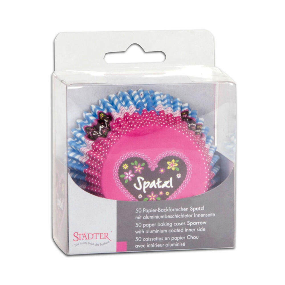 Städter paper baking cups Spatzl, 50 pieces, paper cups, baking pan, muffin cups, paper, 336377