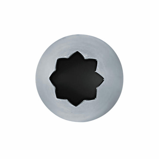 Städter Fine Line star nozzle large, piping nozzle, decorating nozzle, baking accessories, stainless steel, 14 mm, 225145