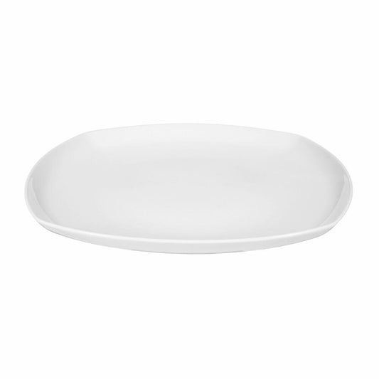 Seltmann Weiden Lido Plate Flat Square, Dinner Plate, Porcelain, White, 26.2 cm, 001.198963