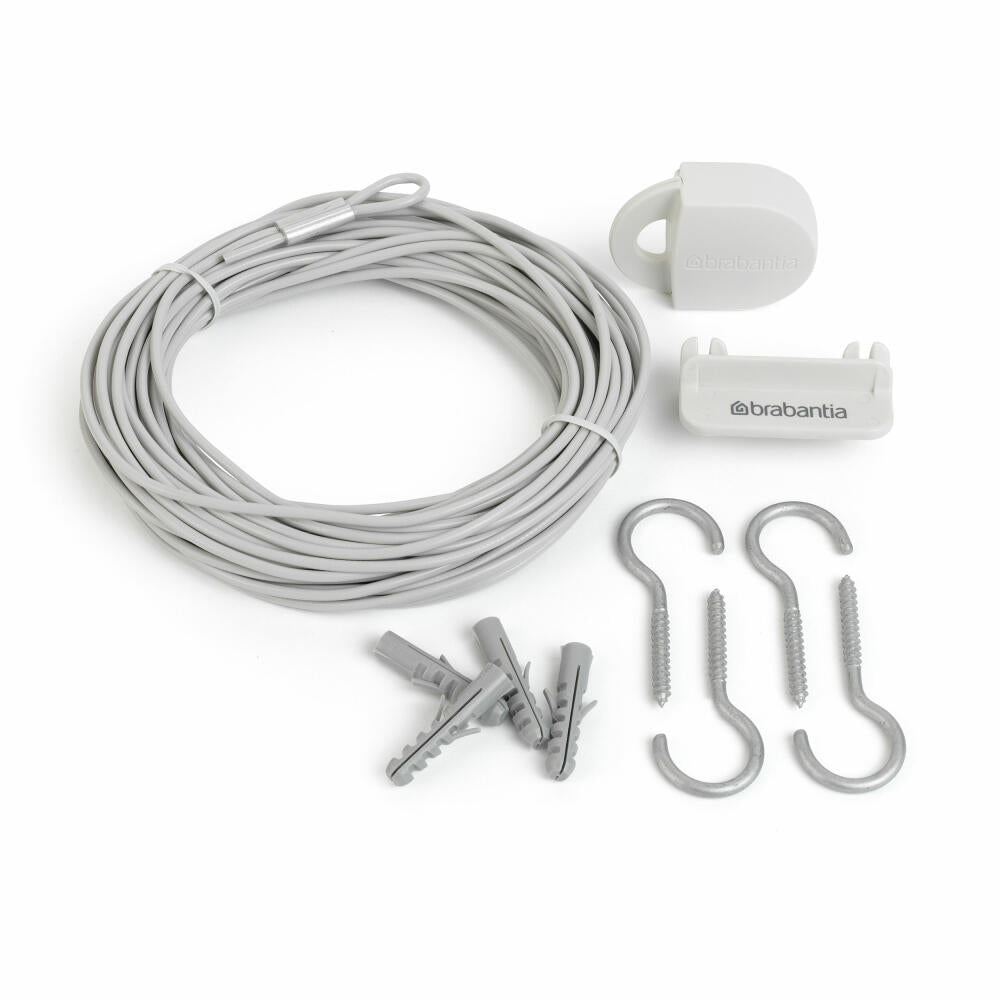 Brabantia Clotheslines - Set, Clothesline, Laundry, Line, White, White, 105647