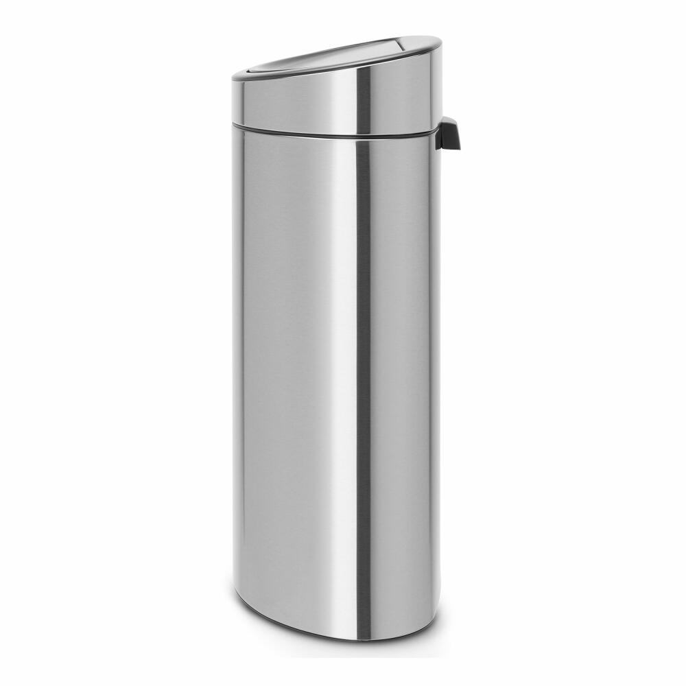 Brabantia Touch Bin Recycle, Mülleimer, Abfalleimer, Abfallbehälter, Matt Steel, Stahlmatt, 23 L 10 L, 100680