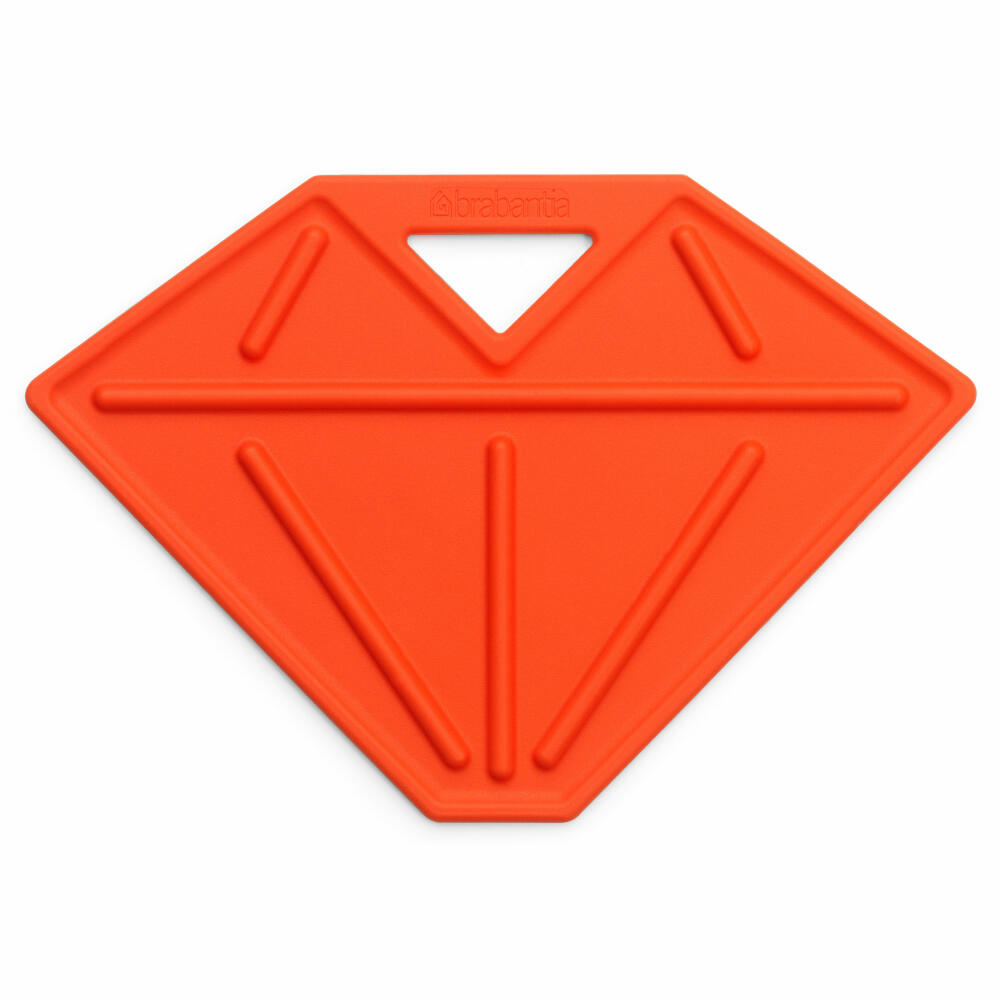 Brabantia Ironing Board Accessory, Ironing Pad / Iron Trivet, Rack, Trivet, Diamond Shape, Orange, 102041