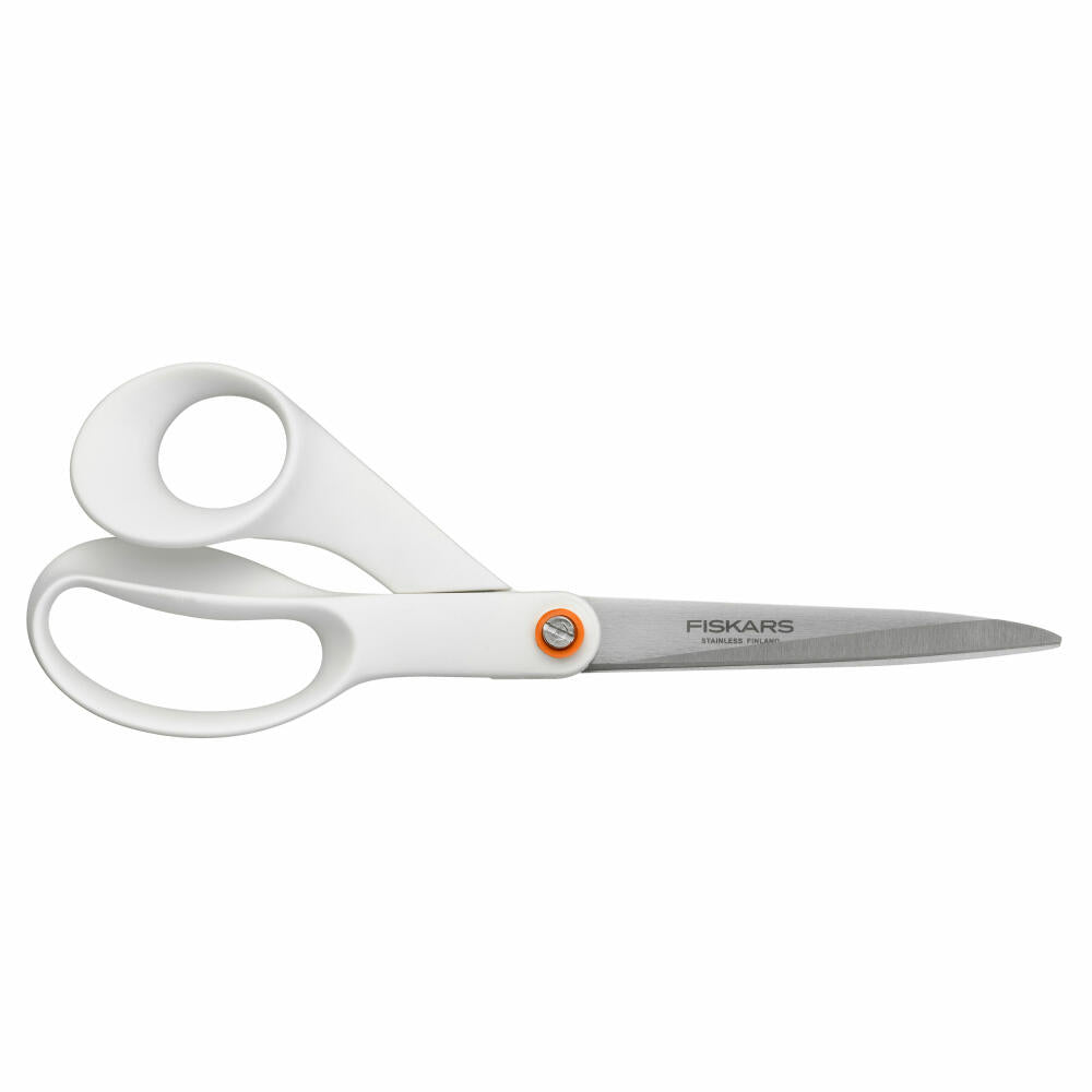 Fiskars Functional Form Universal Scissors Large, Scissors, Kitchen Scissors, Kitchen Aid, Stainless Steel, White, 24 cm, 1020414
