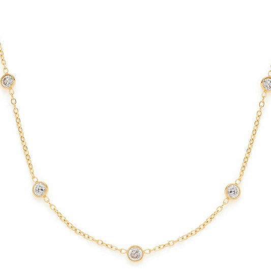 Leonardo Jewels Halskette Mini CIAO, Schmuckkette, Edelstahl, Gold, 022919