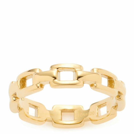 Leonardo Jewels Ring Rocky CIAO, Fingerschmuck, Edelstahl, Gold, Größe 18, 022975