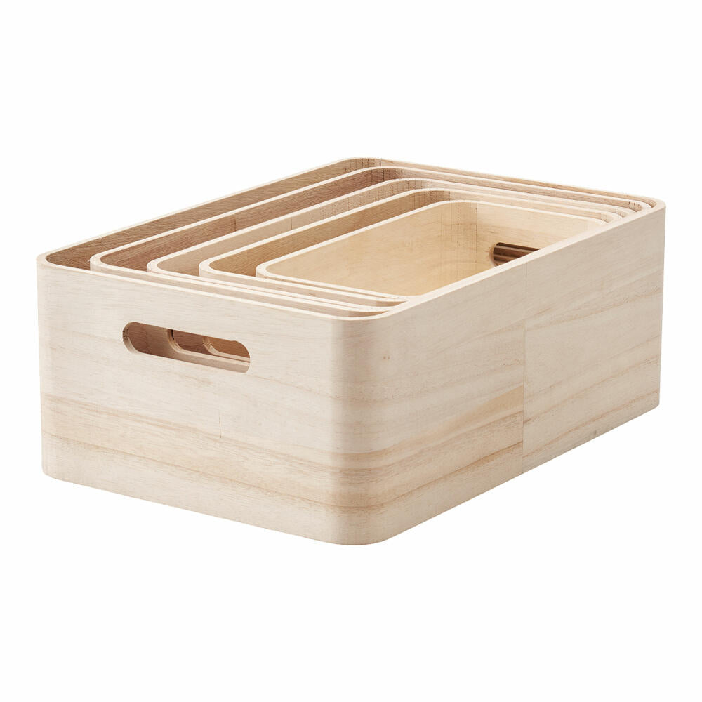 Rig-Tig SAVE-IT storage boxes, set of 5, storage box, box, storage box, wood, ZPR4