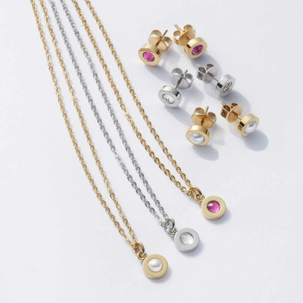 Leonardo Jewels Halskette Sommer Special gold/pink Isa, Schmuckkette, Edelstahl, Pink, 022874