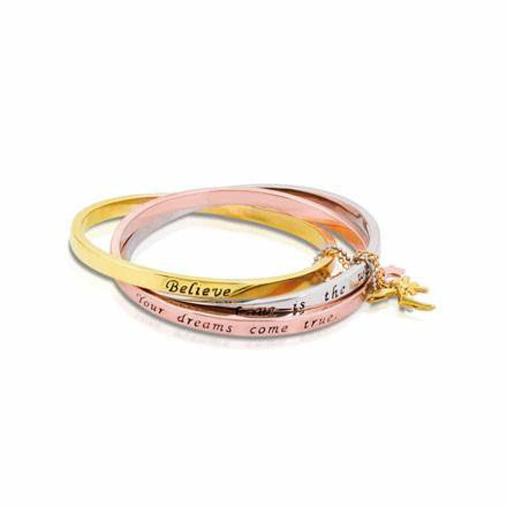 Goebel Armreif verflochten Weiß-,Gelb-, Rotgold Couture Kingdom Tinker Bell Gold Messing vergoldet 12101041