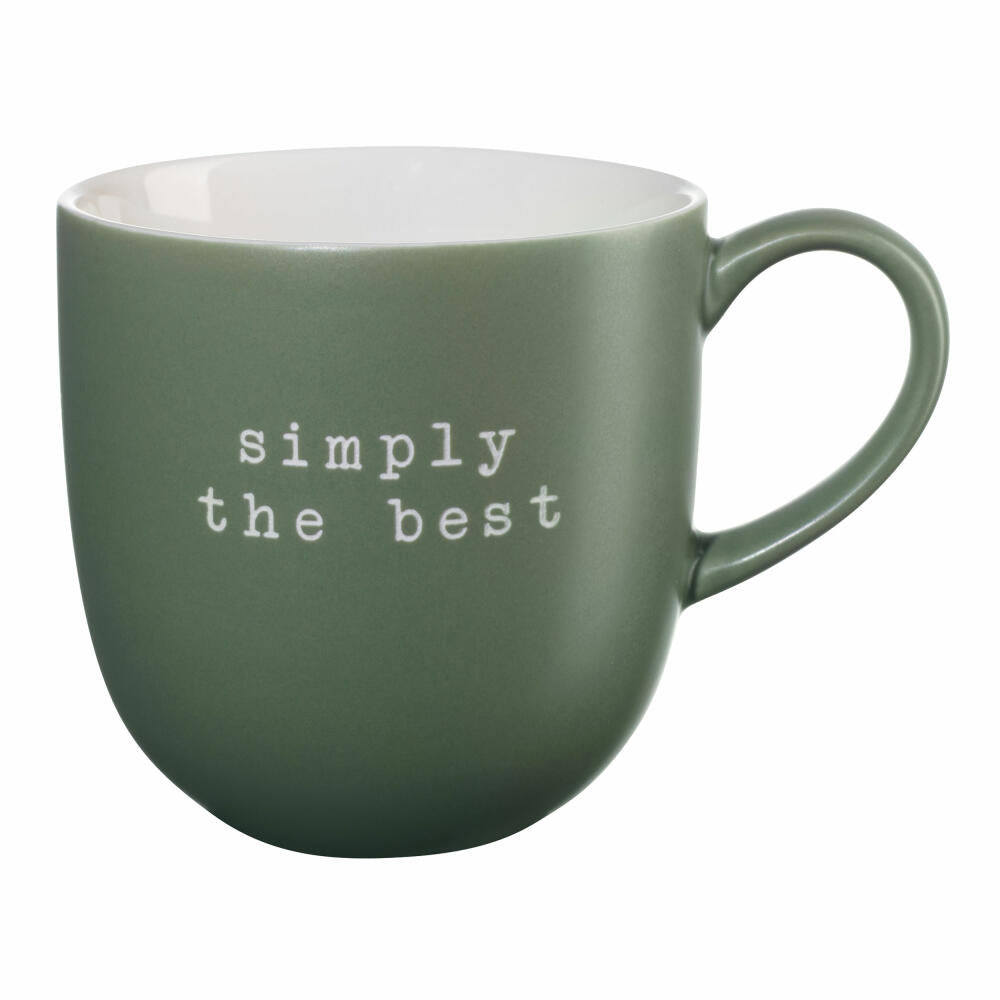 ASA Selection Simply The Best mug, New Bone China, green, 350 ml, 17067277