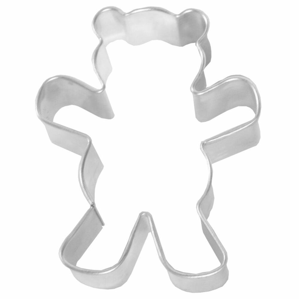 Birkmann cookie cutter teddy bear, cookie cutter, cookie shape, biscuit, cookies, stainless steel, 6.5 cm, 194465