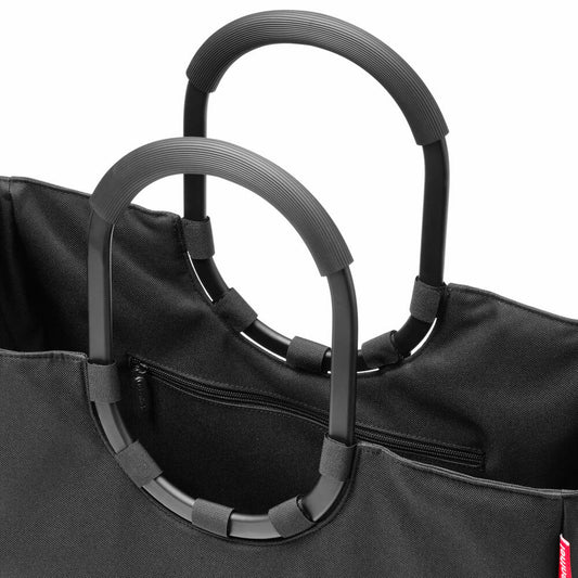 reisenthel loopshopper L Frame, Einkaufstasche, Einkaufskorb, Tragetasche, Tasche, Black, 25 L, OR7040