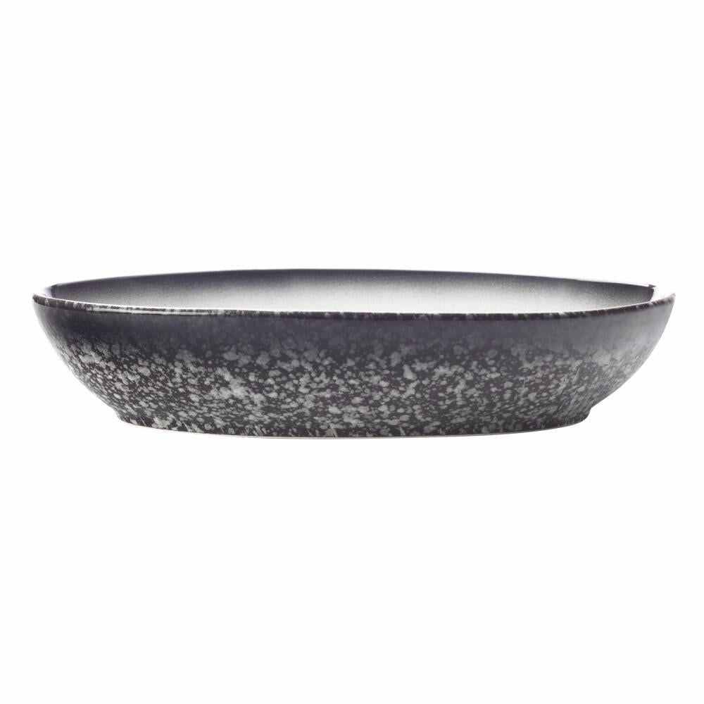 Maxwell & Williams Caviar Granite Schale Oval, Schälchen, Premium-Keramik, Granit, 20 x 14 cm, 500 ml, AX0262