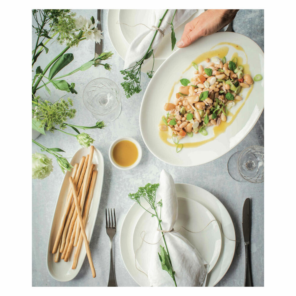 Maxwell & Williams White Basics Platte, Servierplatte, Porzellan, Weiß, 30 x 9 cm, AX0399