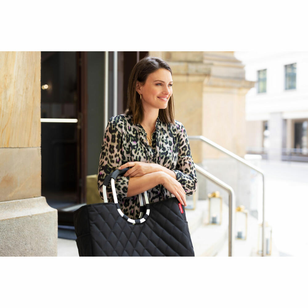 reisenthel loopshopper L, Einkaufstasche, Shopper, Tragetasche, Tasche, Rhombus Black, 25 L, OR7059