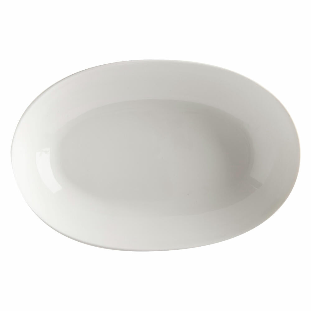 Maxwell & Williams White Basics Schale oval, Servierschale, Porzellan, Weiß, 30 x 20 cm, AX0398