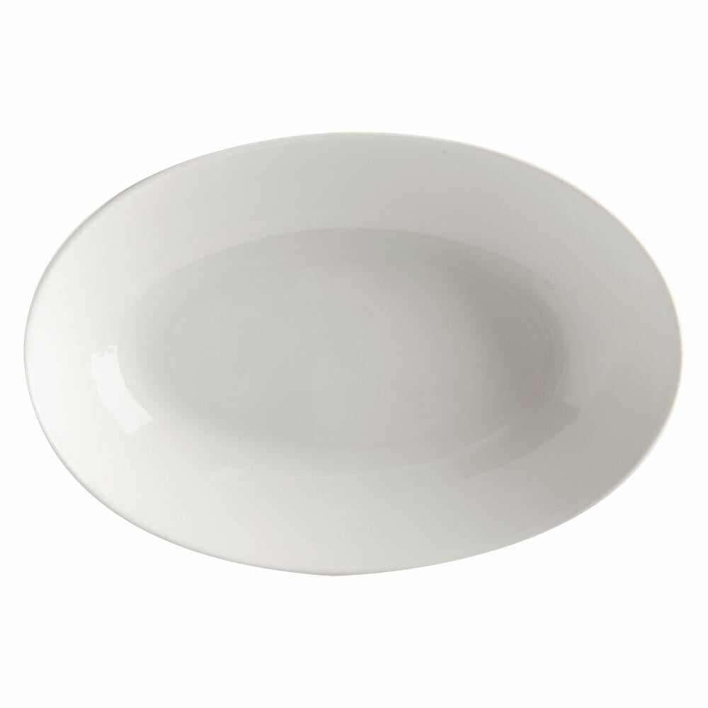 Maxwell & Williams White Basics oval bowl, serving bowl, porcelain, white, 25 x 17 cm, AX0397