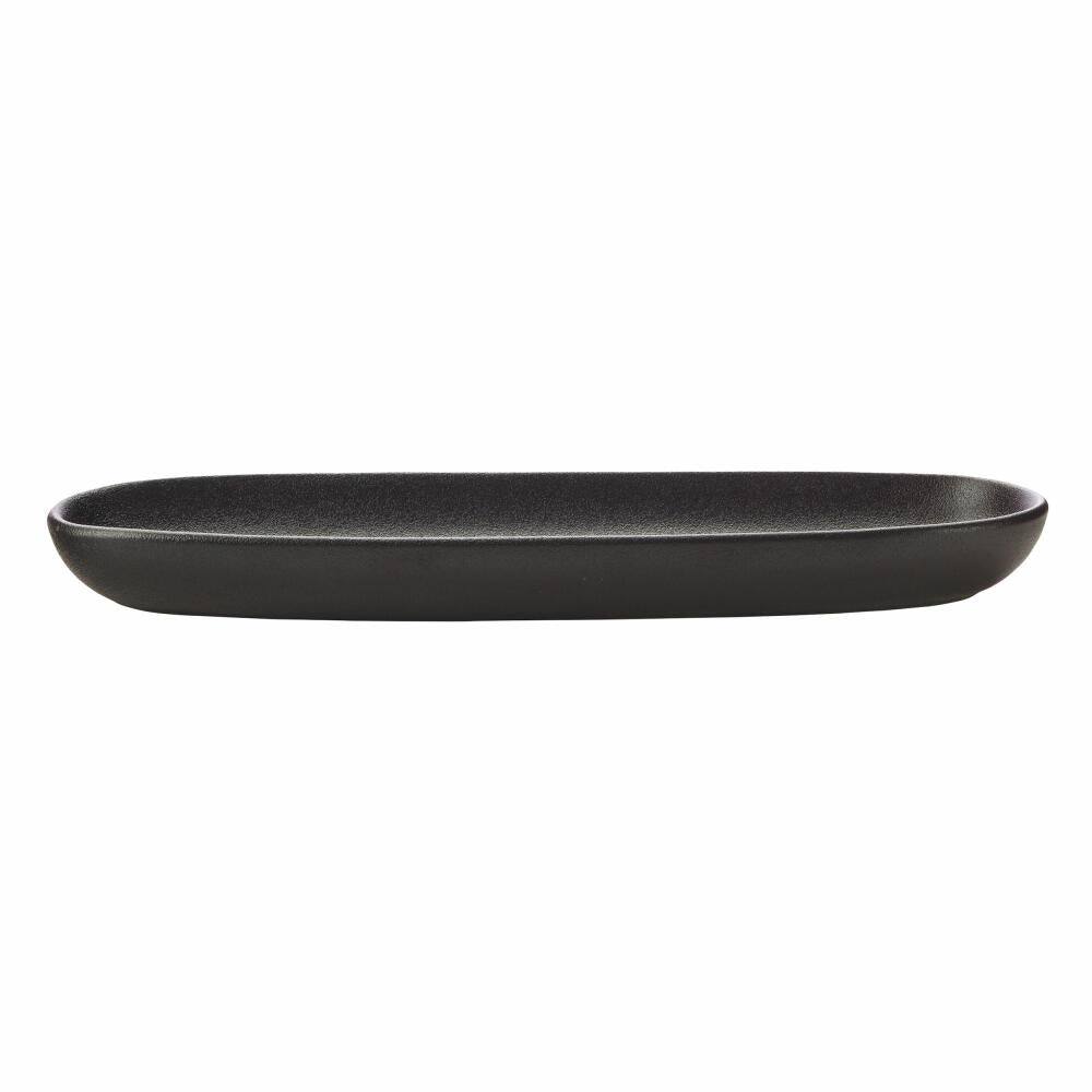 Maxwell & Williams Caviar Black Platter, Serving Platter, Premium Ceramic, Black, 30 x 9 cm, AX0302