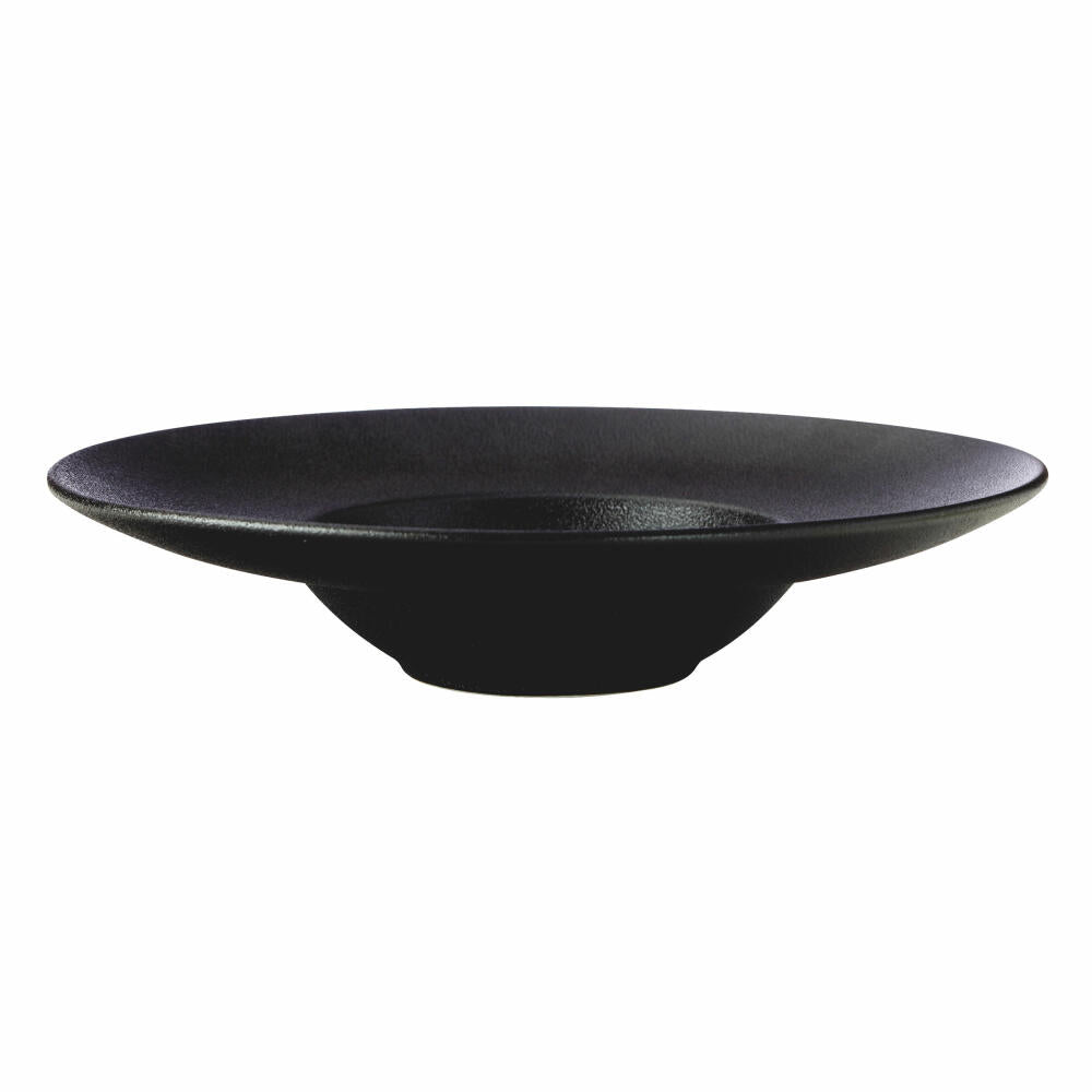 Maxwell & Williams Caviar Black Deep Plate, Soup Plate, Premium Ceramic, Black, 28 cm, 300 ml, AX0287