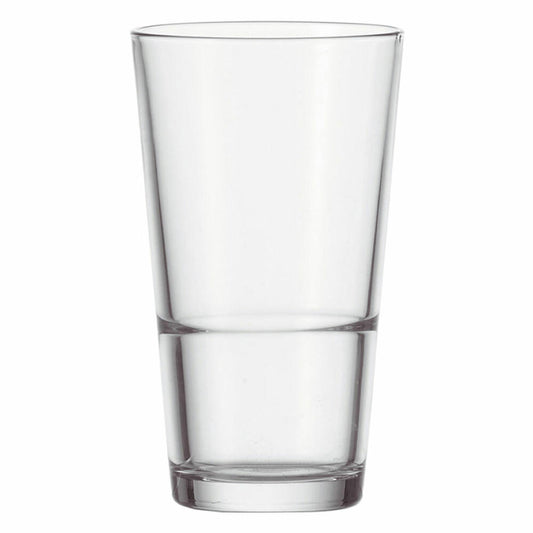 Leonardo Event Stapelbecher 12er Set, Longdrinkglas, Trinkglas, Wasserglas, Glas, 330 ml, 61700