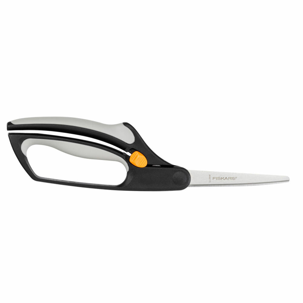 Fiskars Buchsbaumschere S50, Buchsbaum Schere, Gartenschere, Gartenzubehör, Stahl / Kunststoff, Schwarz / Orange, 27 cm, 1000557