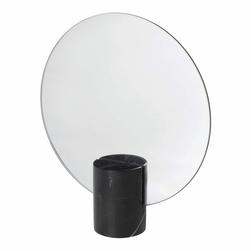 Blomus table mirror PESA, cosmetic mirror, mirror, marble, black, 22 cm, 65999