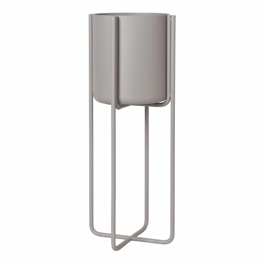 Blomus planter with frame KENA, flowerpot, plant pot, powder-coated steel, mourning dove, 66017