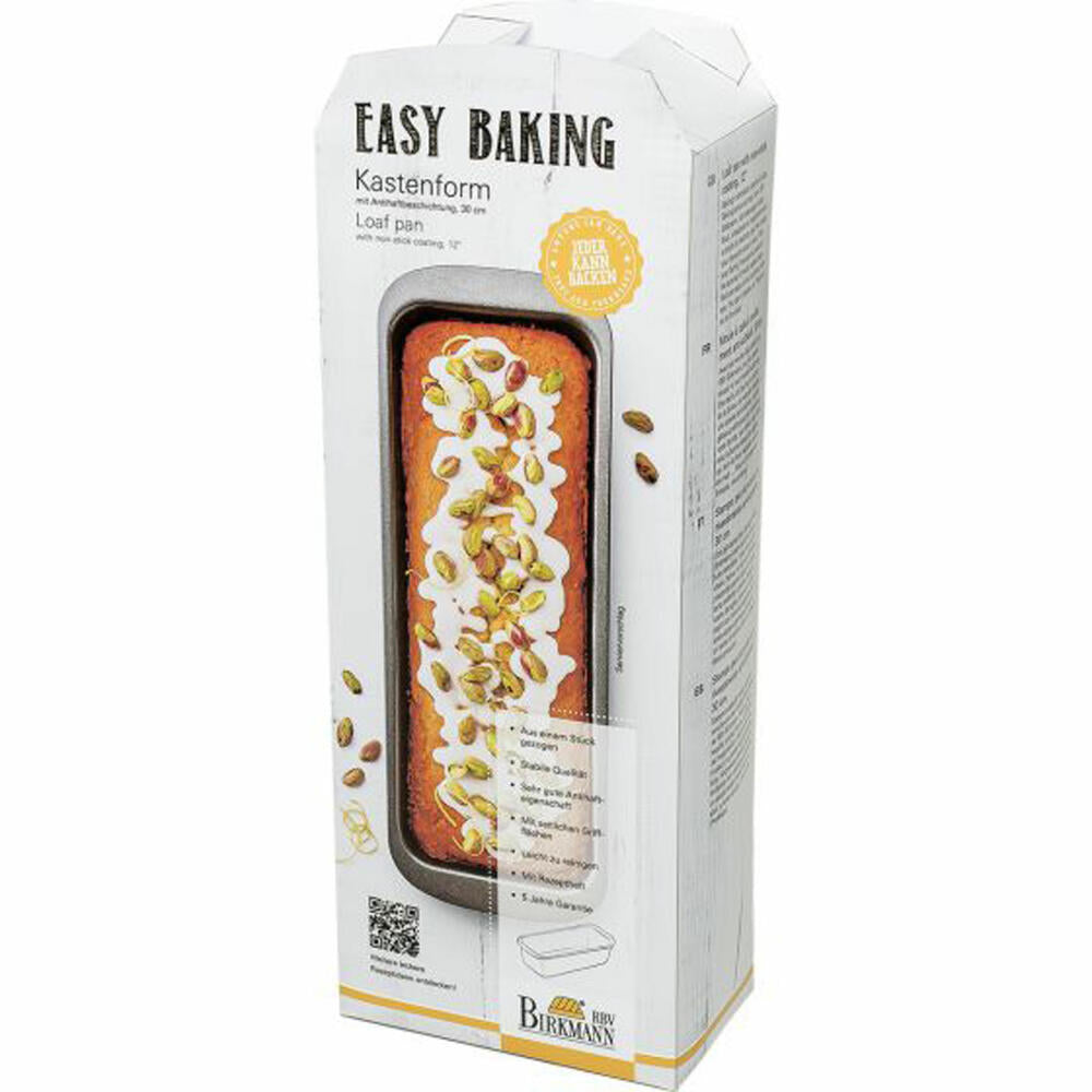 Birkmann Easy Baking Kastenkuchenform, Kastenform, Kasten Kuchenform, Backform, Anithaft, 30 cm, 881075