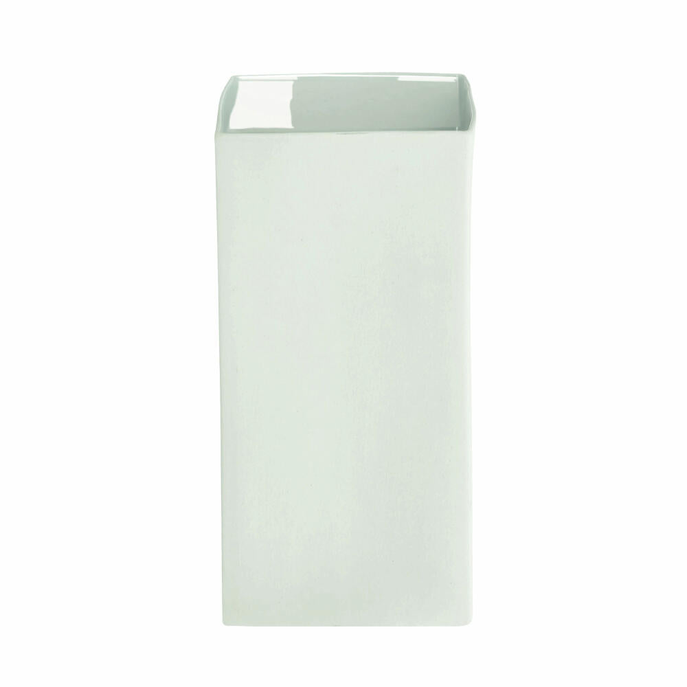 ASA Selection Cube Blue Vase, flower vase, flower pot, table vase, ceramic vase, ceramic, mint, 18 cm, 46011108