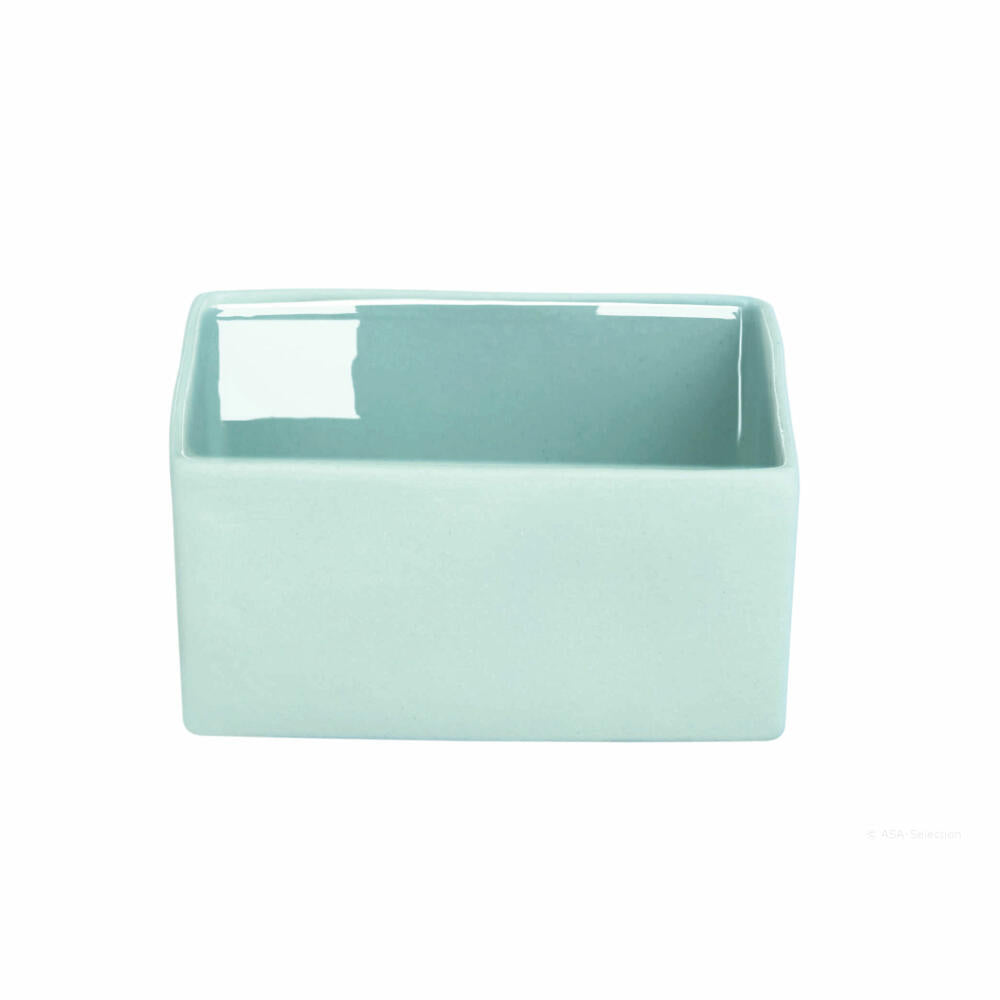 ASA Selection Cube Blue bowl, small bowl, decorative bowl, ceramic bowl, ceramic, aqua, 4 cm, 46023108