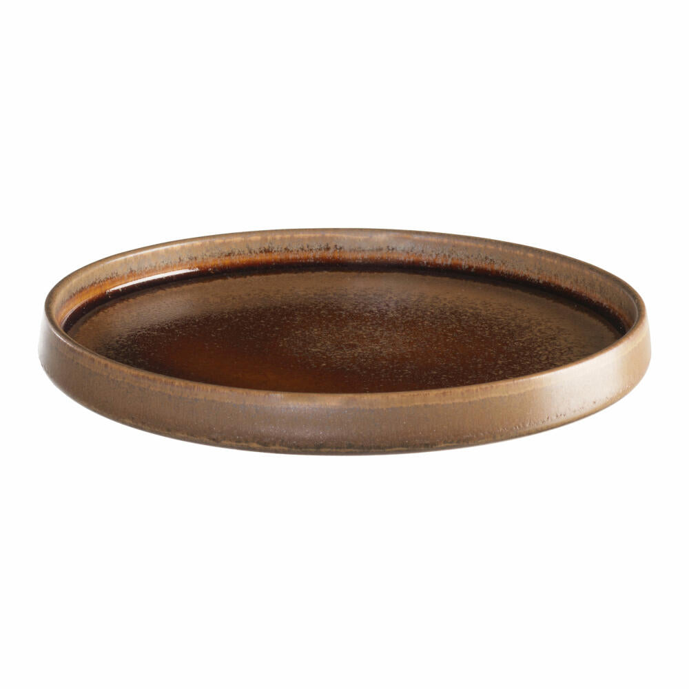 ASA Selection bread plate Gobi formart, stoneware, brown, 15.5 cm, 42131020