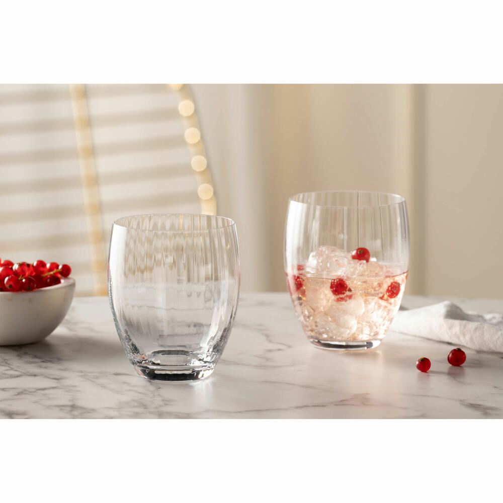 Leonardo drinking glass Poesia, water glass, juice glass, glass, crystal glass, clear, 380 ml, 069170