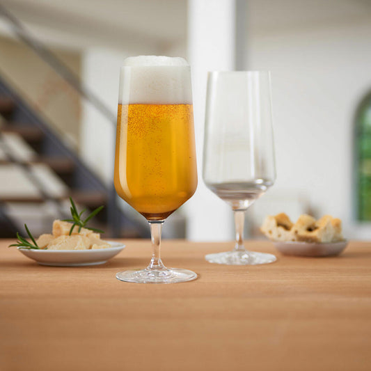 Leonardo Bierglas PUCCINI, Bier Glas, Biertulpe, Trinkglas, Kristallglas, Klar, 330 ml, 069541